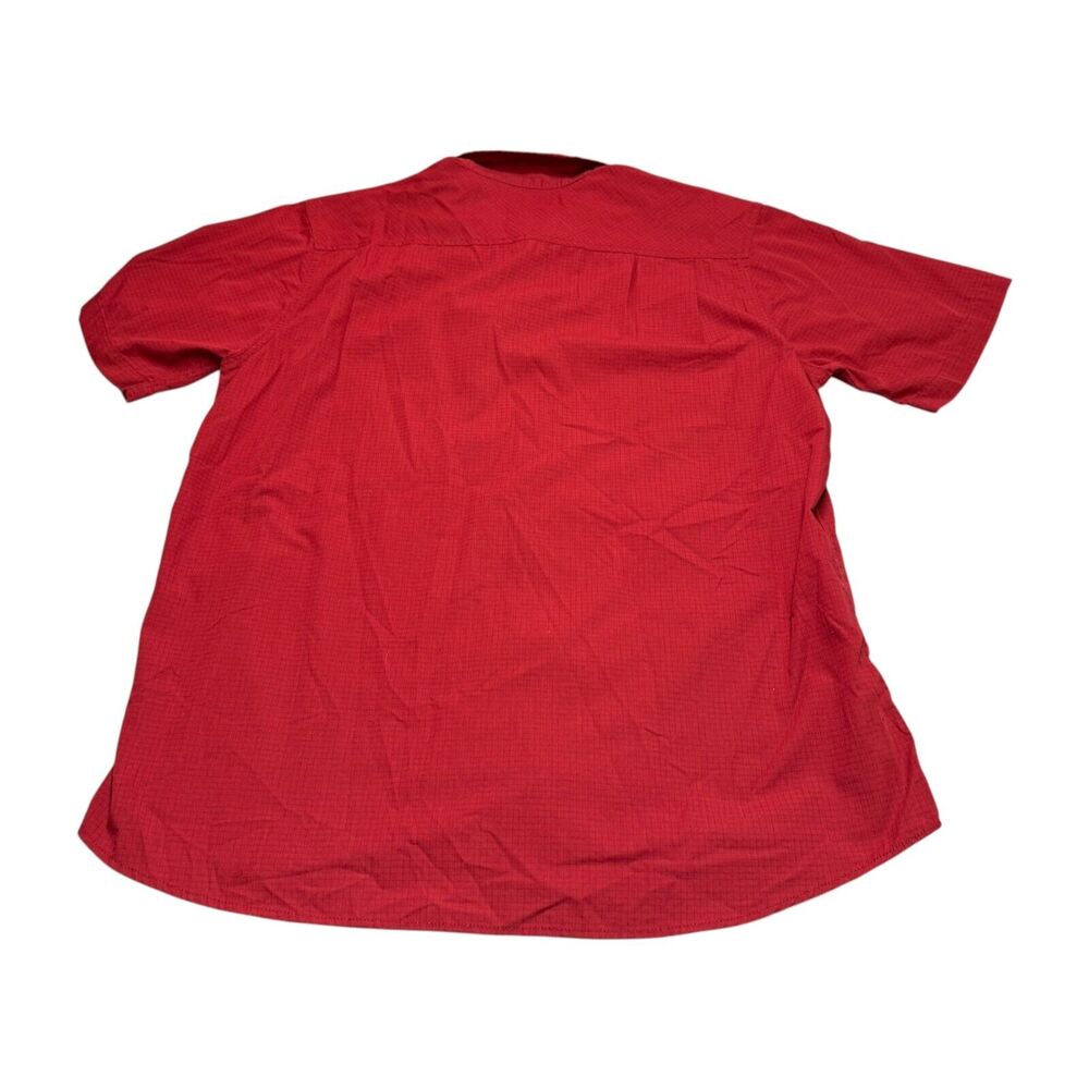 Mossy Oak Shirt Mens XL Red Plaid Cotton Classic Short Sleeve Collared Button-Up - Picture 3 of 9